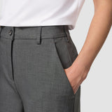 Essential Hose Weit Dunkel Grau Melange