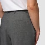 Essential Hose Weit Dunkel Grau Melange