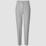 Essential Hose Tapered Hell Grau Nadelstreifen