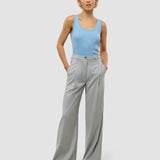 Damen Skye Hose Weit Grau Kiefer Melange