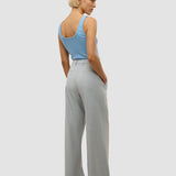 Damen Skye Hose Weit Grau Kiefer Melange