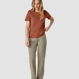 Supima T-Shirt Weiß Terracotta