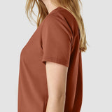 Supima T-Shirt Weiß Terracotta