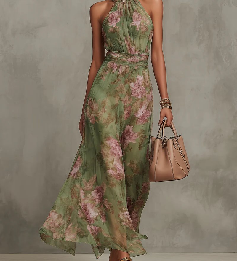 Elegantes Sommerkleid mit Blumenmuster