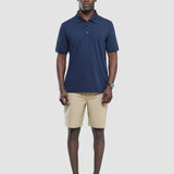 Aktives Poloshirt Dunkelmarineblau