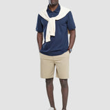 Aktives Poloshirt Dunkelmarineblau