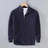 Adam | Eleganter Pullover mit halbem Reißverschluss