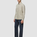 Allover-Day Oxford-Hemd Beige