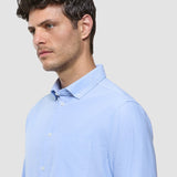 Allover-Day Oxford-Hemd hellblau