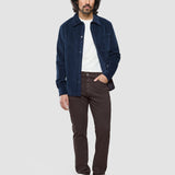 Klassische 5-Pocket-Hose Slim Dunkelbraun