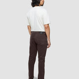 Klassische 5-Pocket-Hose Slim Dunkelbraun