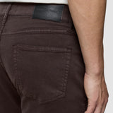 Klassische 5-Pocket-Hose Slim Dunkelbraun