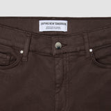 Klassische 5-Pocket-Hose Slim Dunkelbraun