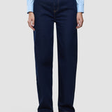 Damen Klassische Jeans Relaxed Dunkelblau
