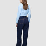 Damen Klassische Jeans Relaxed Dunkelblau
