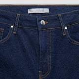 Damen Klassische Jeans Relaxed Dunkelblau