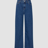 Damen Klassische Jeans Relaxed Mittelblau