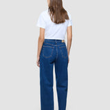 Damen Klassische Jeans Relaxed Mittelblau