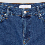Damen Klassische Jeans Relaxed Mittelblau