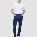 Klassische Slim-Fit-Jeans in Mitternachtsblau