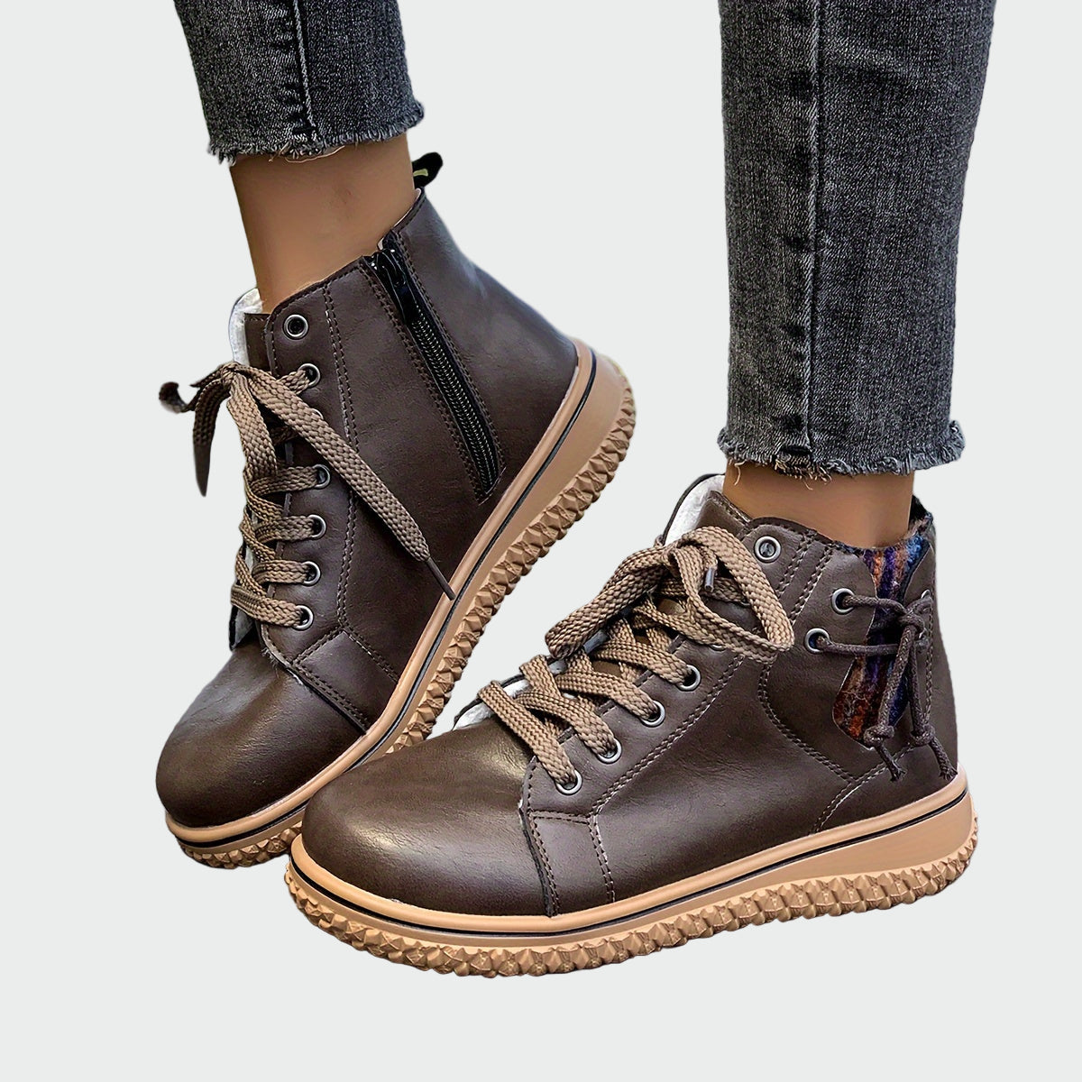 Orthopädische Leder-Ankle Boots