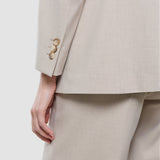 Damen Ease Blazer Vanille Melange