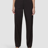 Damen Ease Hose Straight Mokka Melange