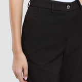 Damen Ease Hose Straight Mokka Melange