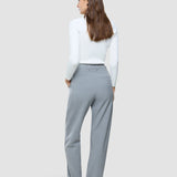 Damen Ease Hose Straight Stahl Melange