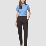 Damen Ease Hose Tapered Mokka Melange