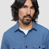 Ease Overshirt Blau Mirage