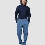 Ease Hose Relaxed Fit Blau Mirage