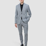 Essential Blazer Slim Asche Twill
