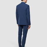Essential Blazer regulär marineblau kariert