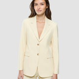 Damen-Essential-Blazer Nebelgelb