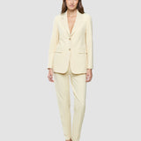 Damen-Essential-Blazer Nebelgelb