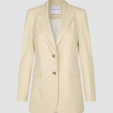Damen-Essential-Blazer Nebelgelb