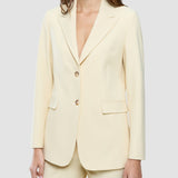 Damen-Essential-Blazer Nebelgelb
