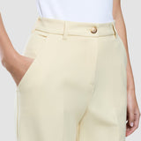 Damen Essential Hose weit nebelgelb