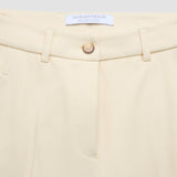 Damen Essential Hose weit nebelgelb