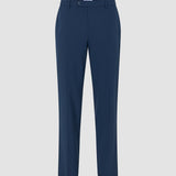 Essential Anzughose im Relaxed Fit mit Karomuster in Marineblau