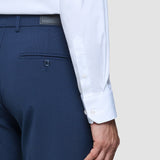 Essential Anzughose Slim Marineblau kariert