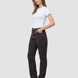 Damenjeans Evelin Tapered Schokolade