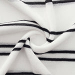 Lyocell Mulberry Silk Blend Stripe Women Knit Top GOELIA