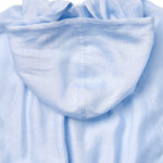 Tencel Acetate Linen Blend Women Zip-Up Hooded Cropped Jacket GOELIA