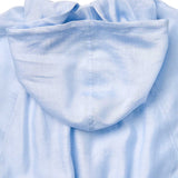 Tencel Acetate Linen Blend Women Zip-Up Hooded Cropped Jacket GOELIA