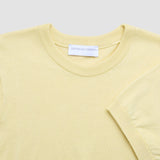 Damen Feinstrick-T-Shirt Sonnenlichtgelb