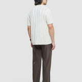 Hohlstrickhemd Off-White