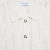 Hohlstrickhemd Off-White