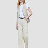 Damen Relaxed Jeans Off Weiß
